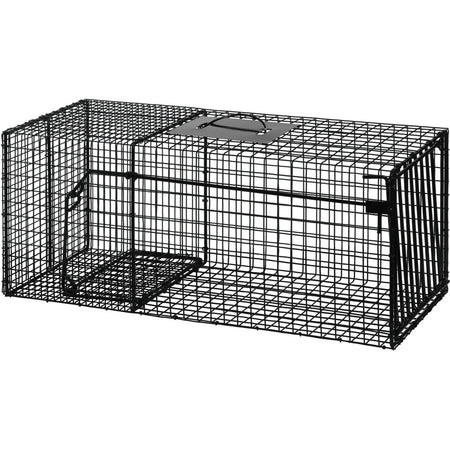Bridger HD Coon Cage Live Animal Trap Galvanized Black