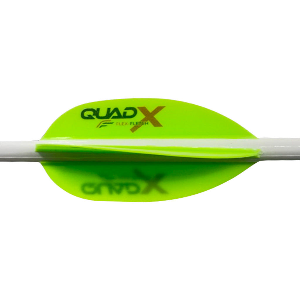 Flex Fletch Quad X Plastic Fletching Vanes Cosmic Green 50 pk.