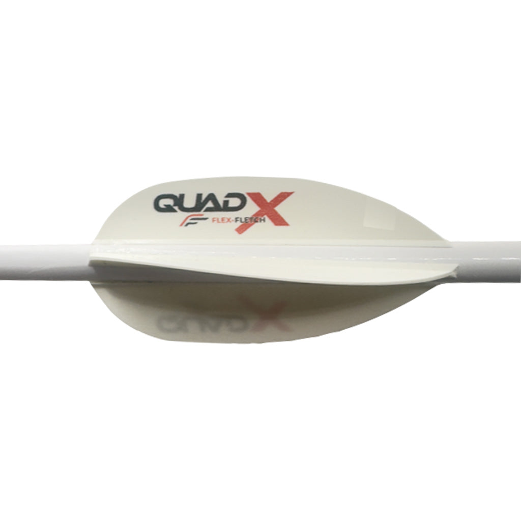 Flex Fletch Quad X Plastic Fletching Vanes White 50 pk.
