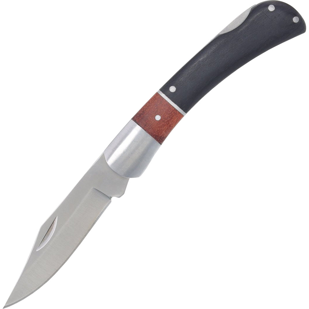 SZCO Black Bear Lock-Back Pocket Knife 4" Closed with Pakkawood Handle