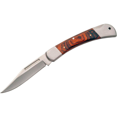 SZCO Classic 4" Closed Lockback Folder Knife with Pakkawood Handle