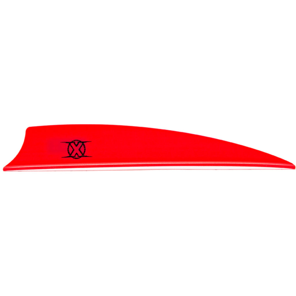 Bohning 3 in. Neon Red Shield Cut X Vanes 36 pk.