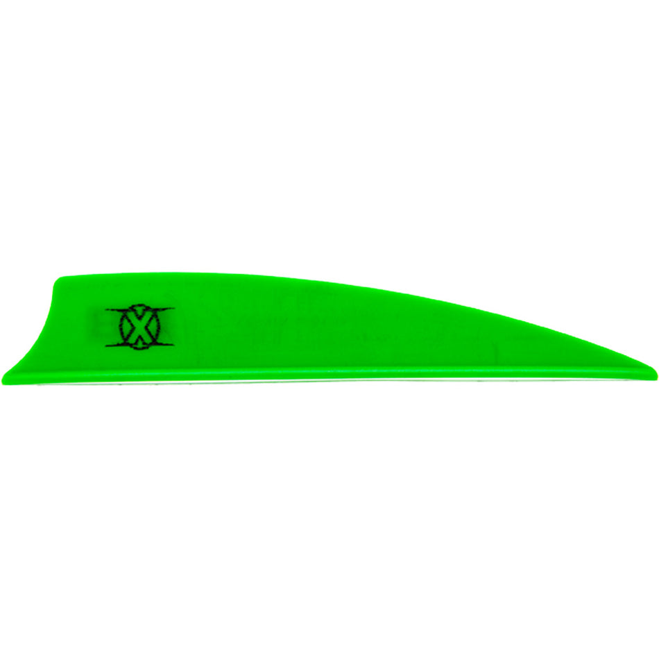 Bohning 3 in. Neon Green Shield Cut X Vanes 36 pk.