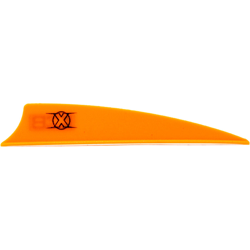 Bohning 3 in. Neon Orange Shield Cut X Vanes 36 pk.
