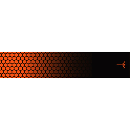 White Water Archery Fade Orange Honeycomb Arrow Wraps 5x1.125 in. 15-Pack