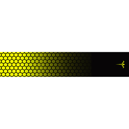 White Water Archery Fade Flo Yellow Honeycomb Arrow Wraps 5x1.125 in. 15-Pack
