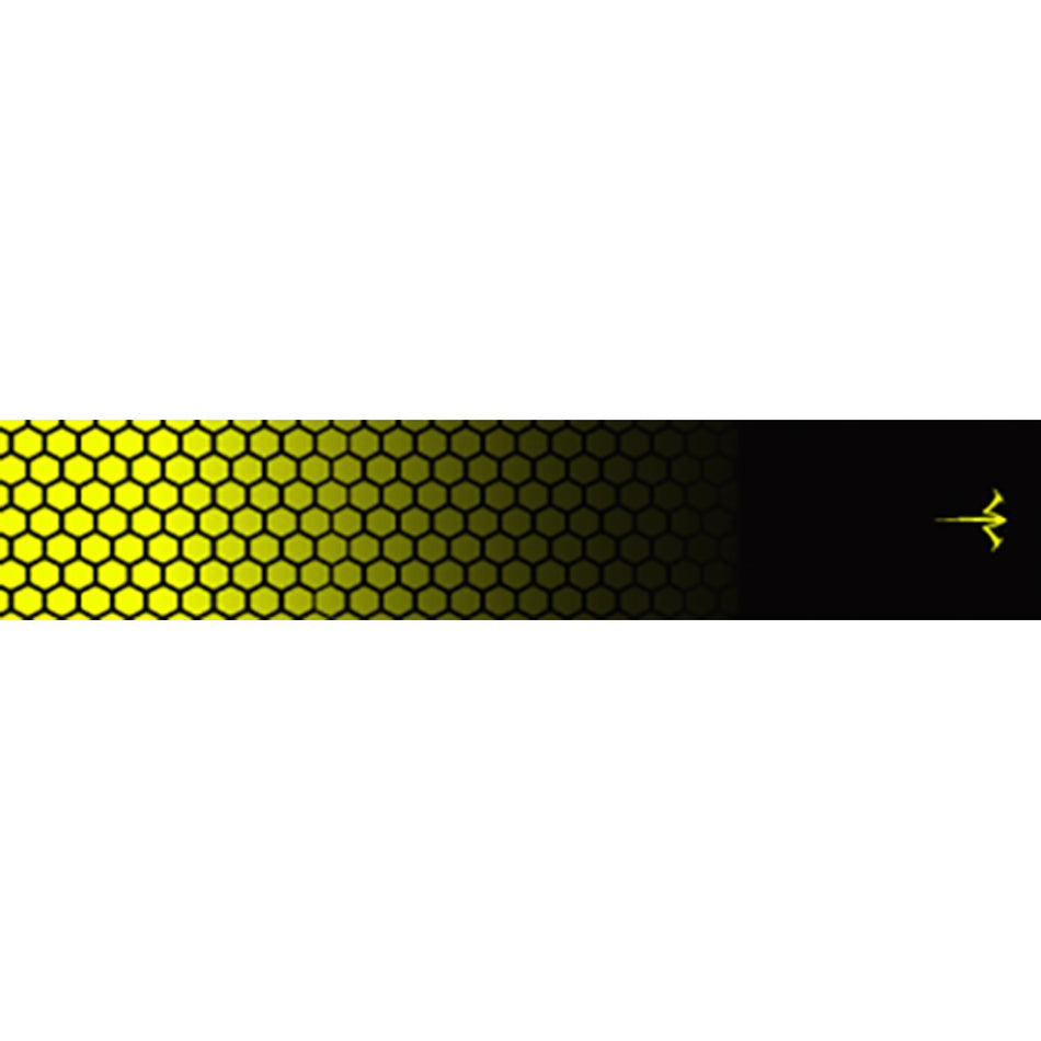White Water Archery Fade Flo Yellow Honeycomb Arrow Wraps 5x1.125 in. 15-Pack