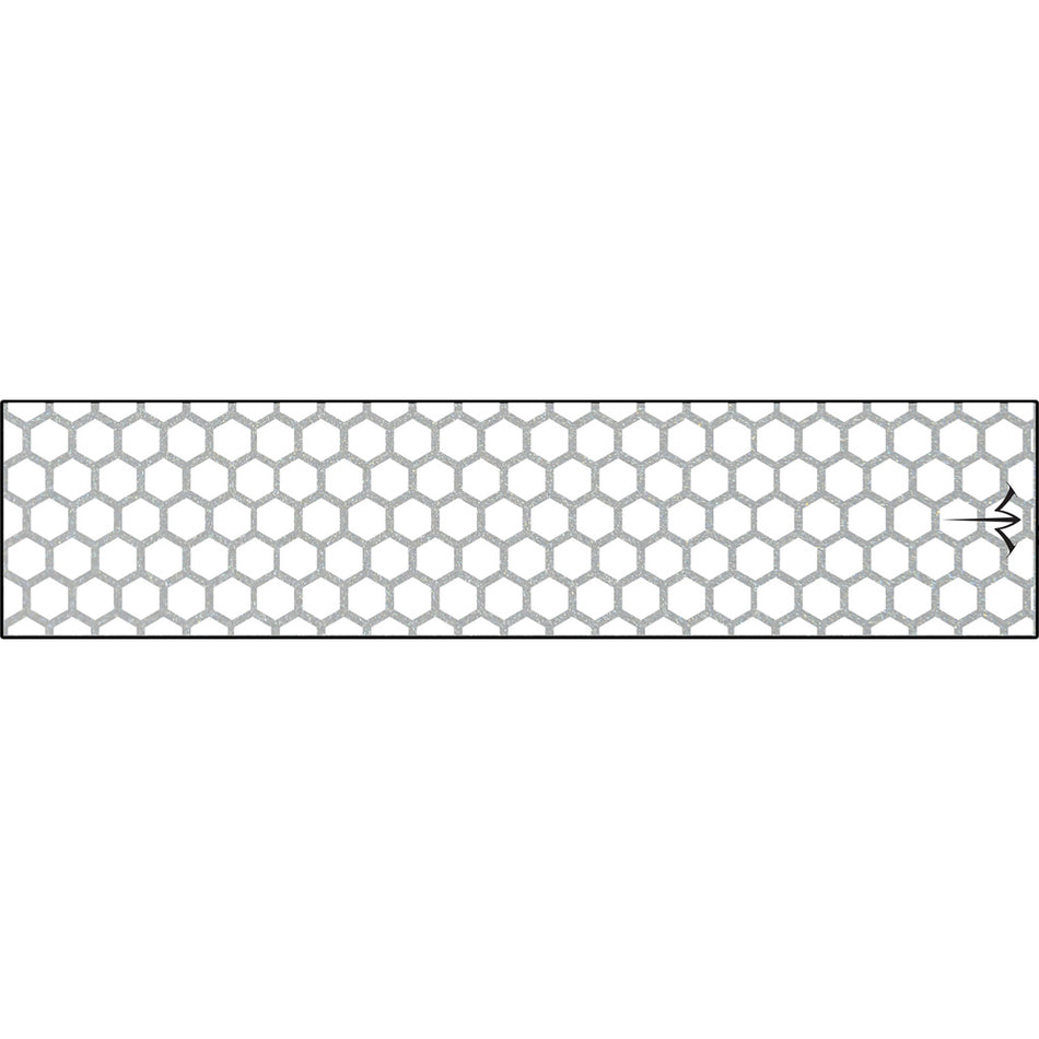 White Water Archery White Honeycomb High-Visibility Reflective Arrow Wraps 5x1.125 in. 15-Pack