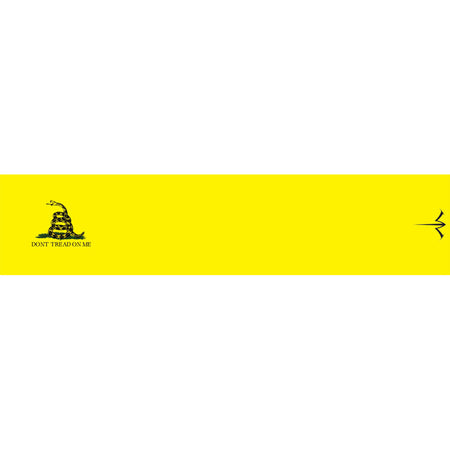 White Water Archery Arrow Wraps in Gadsden Yellow 5 in. x 1.125 in. Pack of 15