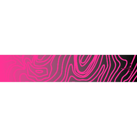 White Water Archery Arrow Wraps Topo Fade Hot Pink 5 in. x 1.125 in. Pack of 15