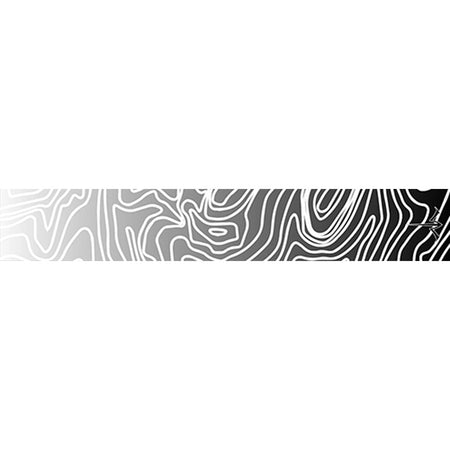 White Water Archery Arrow Wraps Topo Fade White 5 in. x 1.125 in. Pack of 15