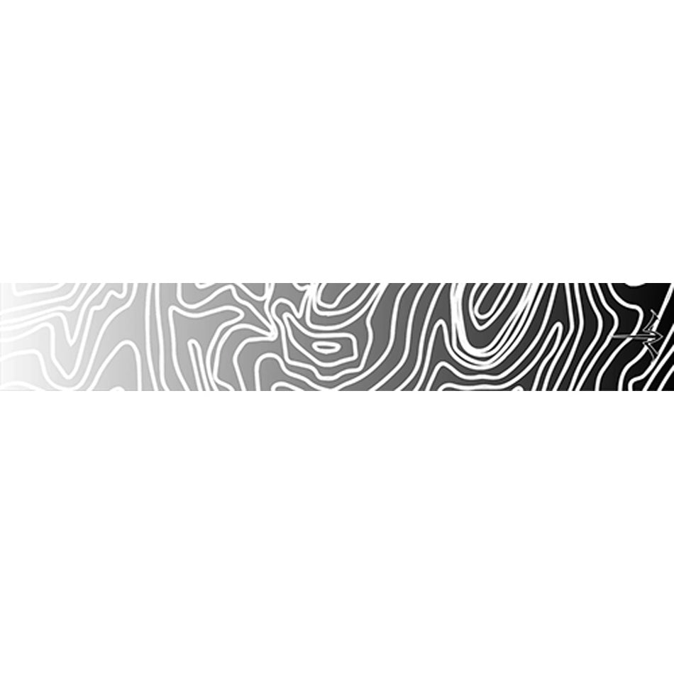 White Water Archery Arrow Wraps Topo Fade White 5 in. x 1.125 in. Pack of 15
