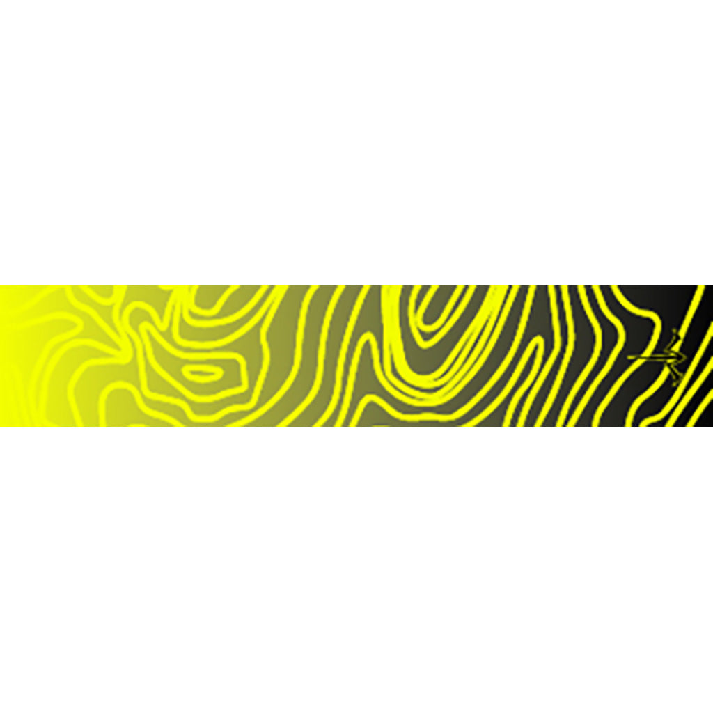 White Water Archery Arrow Wraps Topo Fade Yellow 5 in. x 1.125 in. Pack of 15