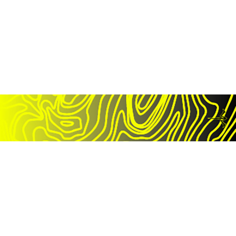 White Water Archery Arrow Wraps Topo Fade Yellow 5 in. x 1.125 in. Pack of 15