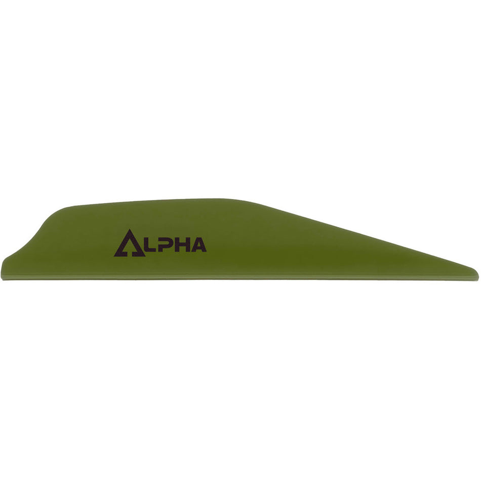 Bohning Alpha AR1250 Olive Drab Archery Vanes 100 pk.