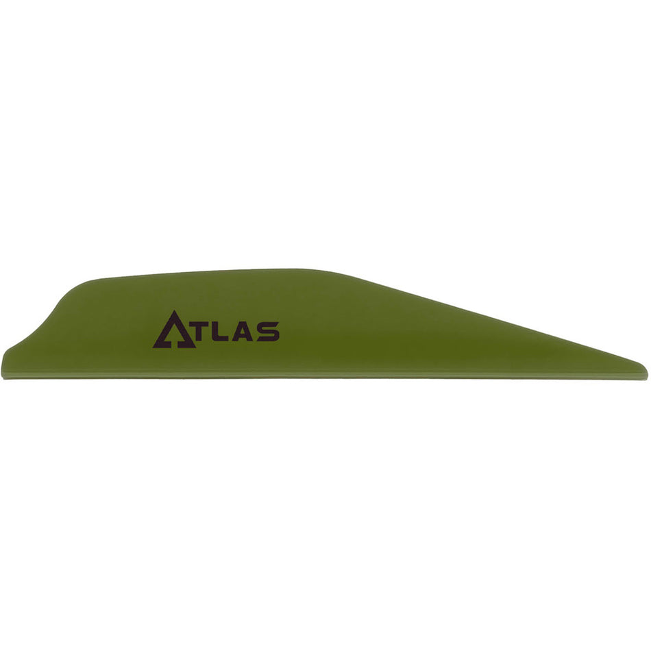 Bohning Atlas AR1000 Olive Drab Forgiving Arrow Vanes 100 pk.