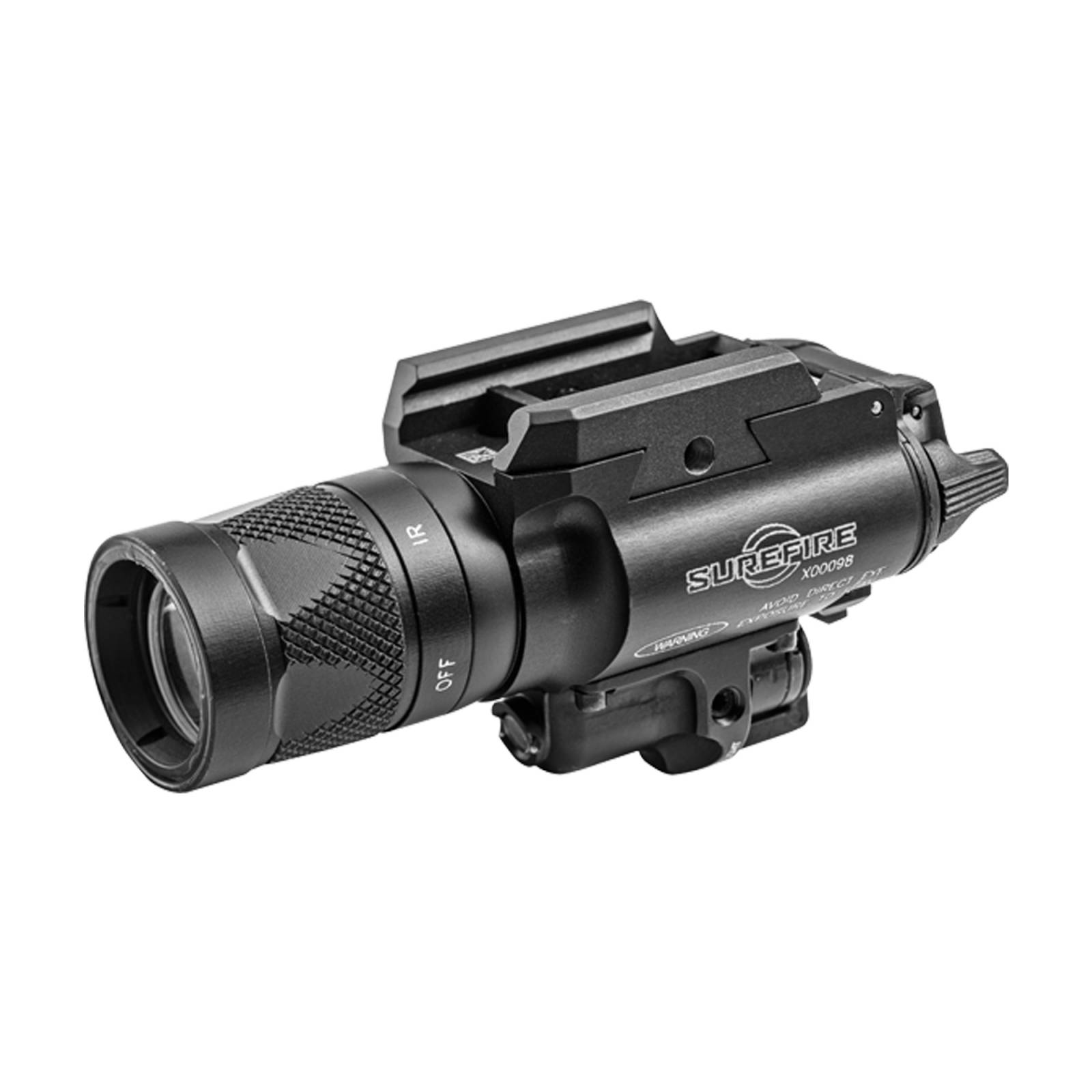 SureFire Black X400 Ultra Picatinny Rail 600 Lumen Weaponlight with Red Laser