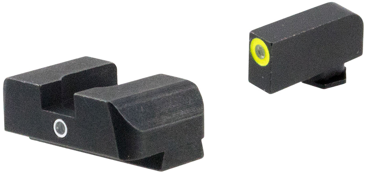 AmeriGlo GL5301 i-Dot Tritium Sight Set Glock Gen 5 9mm 40 Green LumiGreen Front Green Rear