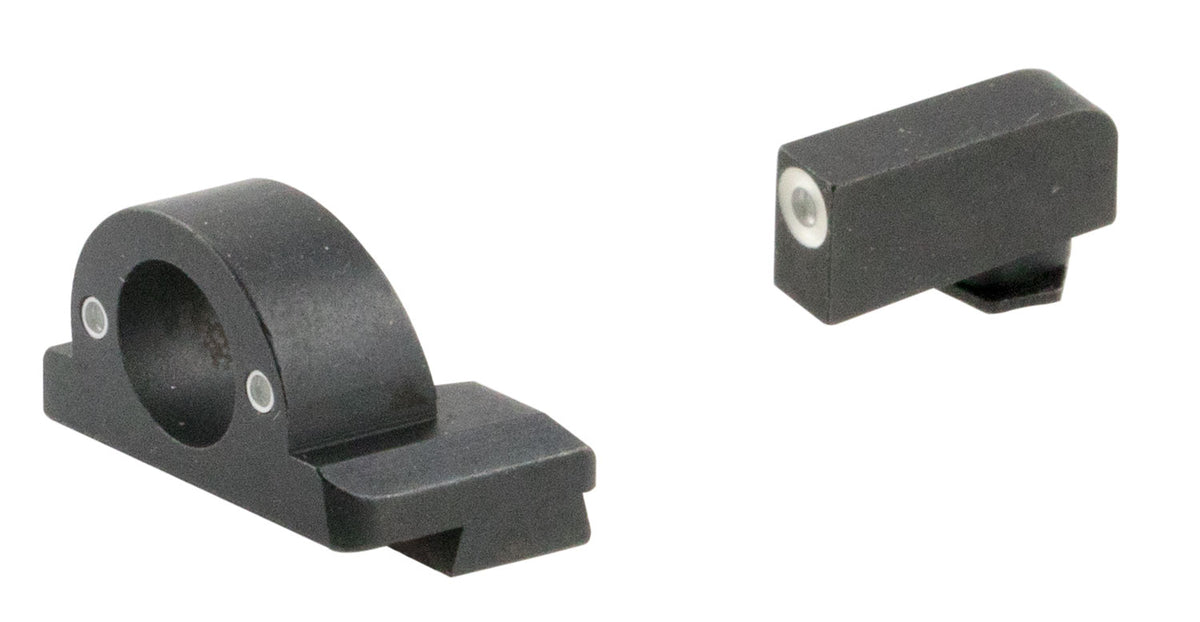 AmeriGlo GL5125 Ghost Ring Tritium Sight Set Glock Gen 5 9mm 40 380 MOS Green White Front Green Rear