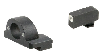 AmeriGlo GL5125 Ghost Ring Tritium Sight Set Glock Gen 5 9mm 40 380 MOS Green White Front Green Rear