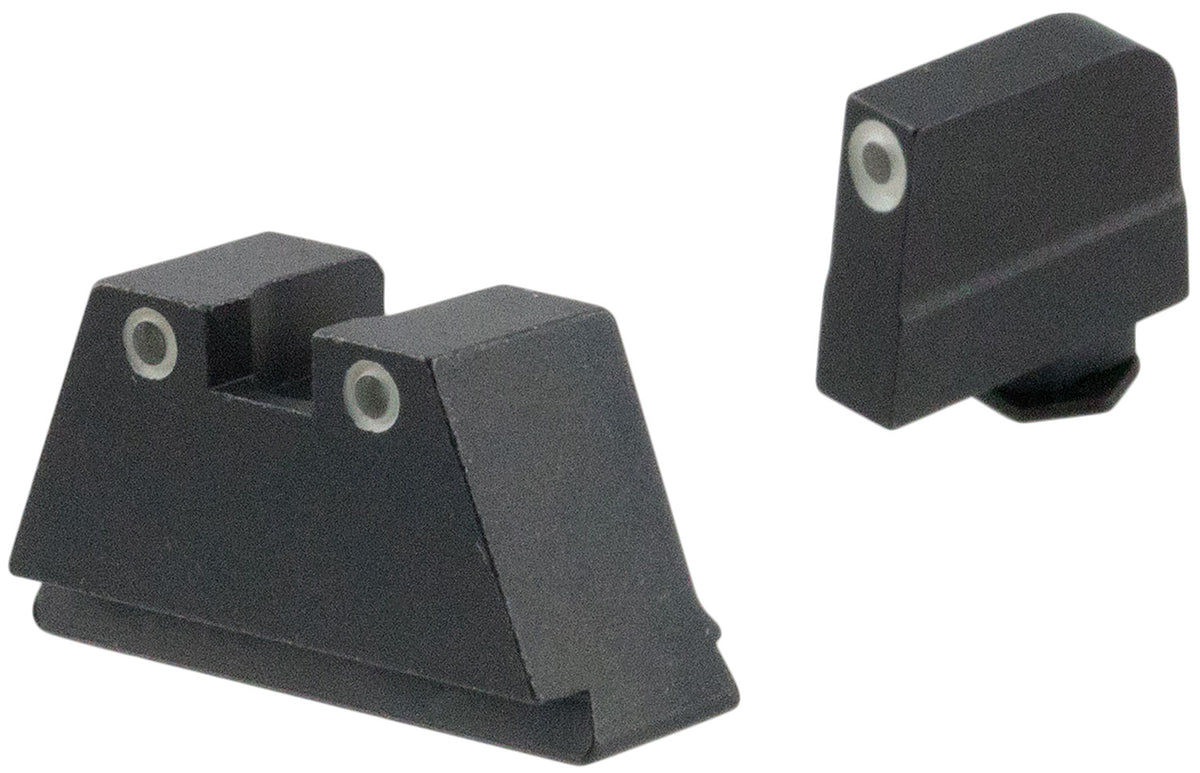 AmeriGlo GL349 3XL Tall Green Tritium White Outline Optic Compatible Sight Set for Glock MOS