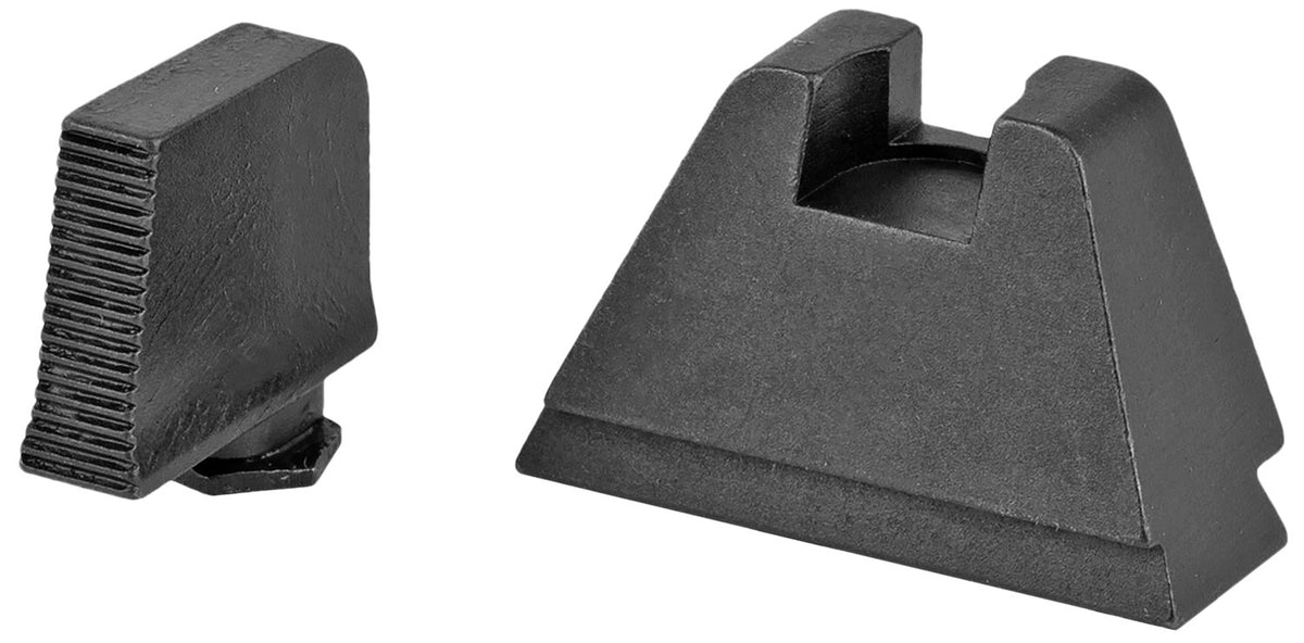 AmeriGlo GL506 3XL Tall Black Serrated Optic Compatible Sight Set for All Glock Models MOS