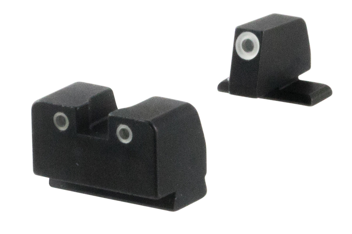 AmeriGlo SG181 Tall Suppressor Optic Compatible Tritium Sight Set Sig Sauer Models Green White Outline