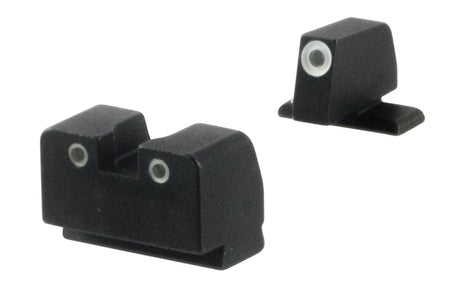 AmeriGlo SG181 Tall Suppressor Optic Compatible Tritium Sight Set Sig Sauer Models Green White Outline