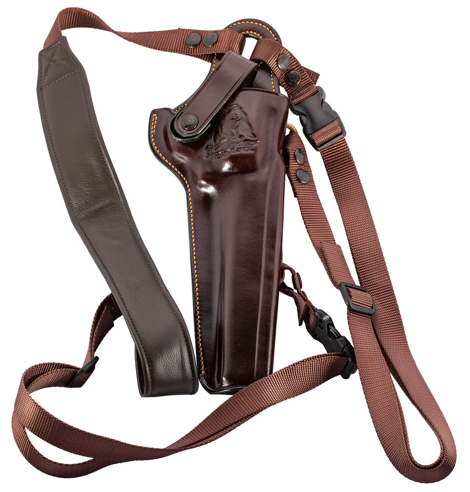 Galco KK130H Kodiak Field Carry Chest Holster Havana Brown Leather Ruger Super Redhawk 7.50" Right Hand