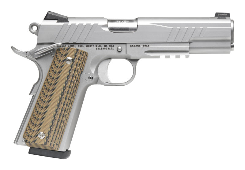 1911 GOV'T STYLE 9MM RAIL SS 5" 10RD