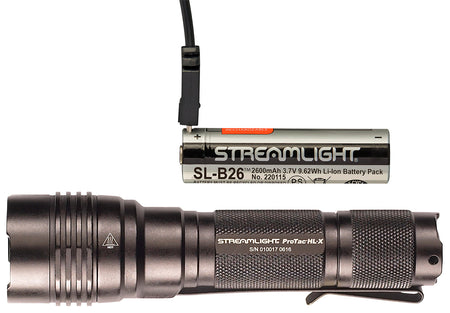 Streamlight 88084 ProTac HL-X USB Rechargeable Black 1000 Lumens White LED with Pocket Clip