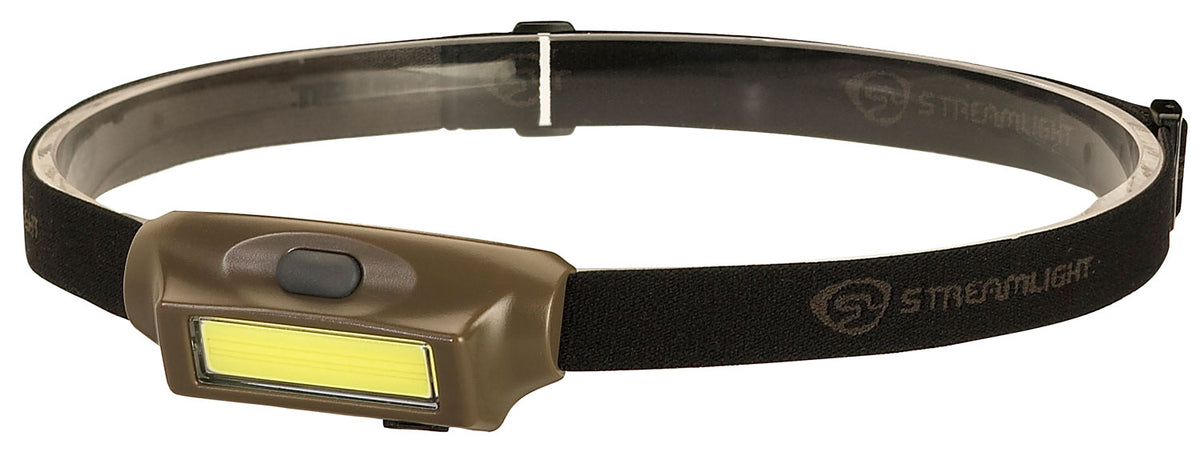 Streamlight Bandit USB Coyote 61707 Lightweight Rechargeable Headlamp 180-Lumen Green/White LED