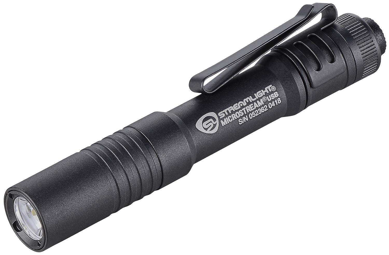Streamlight MicroStream USB Black Anodized 66601 Pocket Light 250 Lumens White C4 LED USB Charge