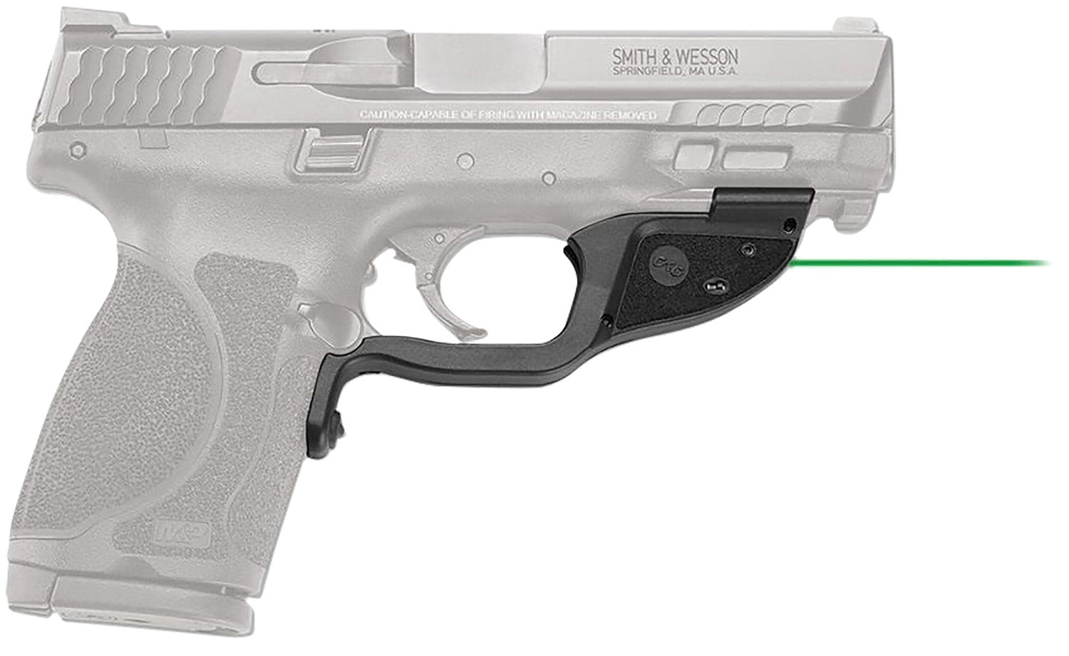 Crimson Trace 0174501 S&W M&P M2.0 Green Laser Laserguard Black