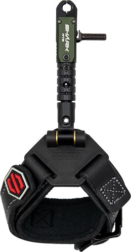 Scott RTS Shark Double Jaw Archery Release Aid Black Leather Buckle