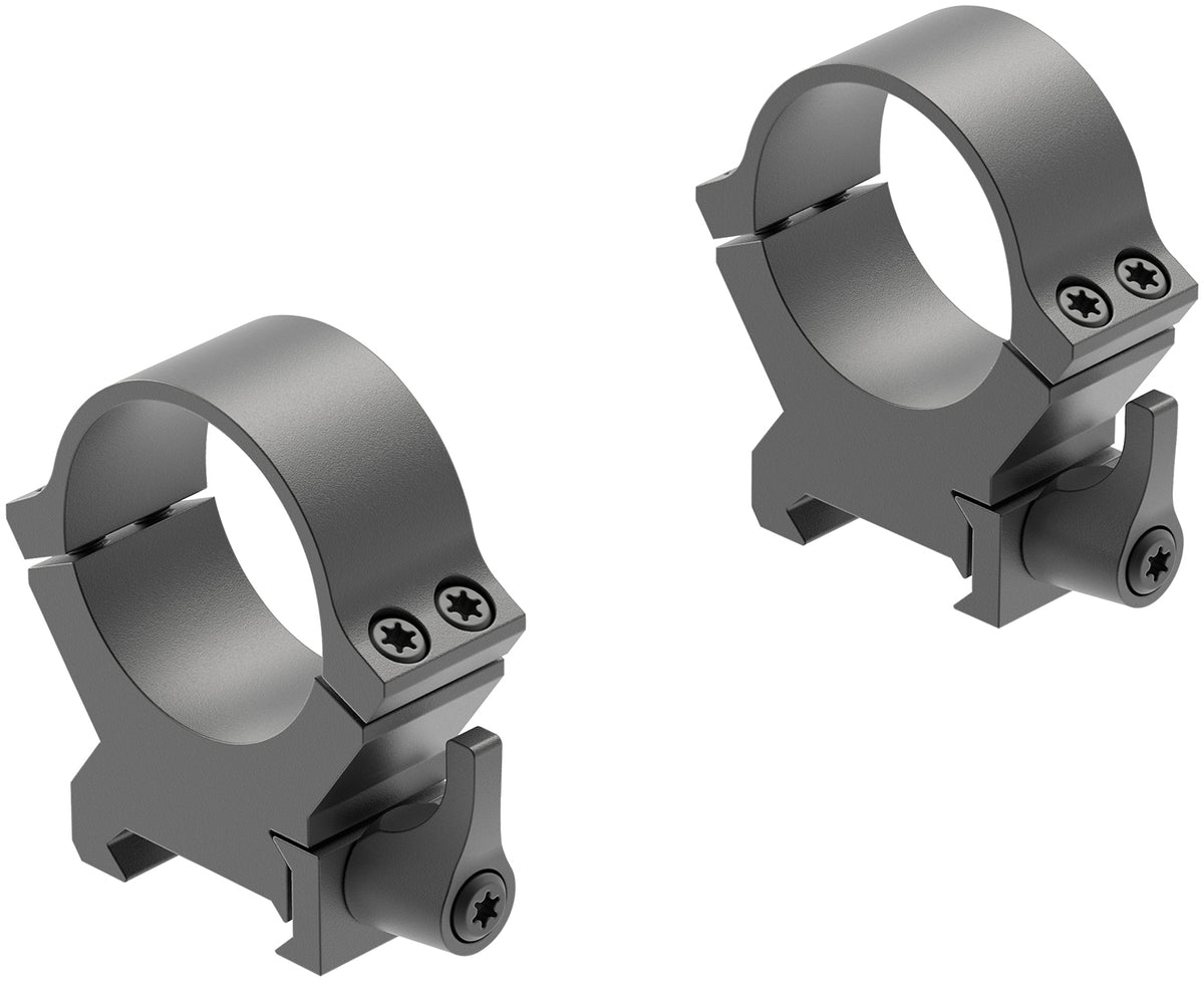 Leupold 174078 QRW2 Cross-Slot Quick Release 30mm High Matte Black Scope Ring Set