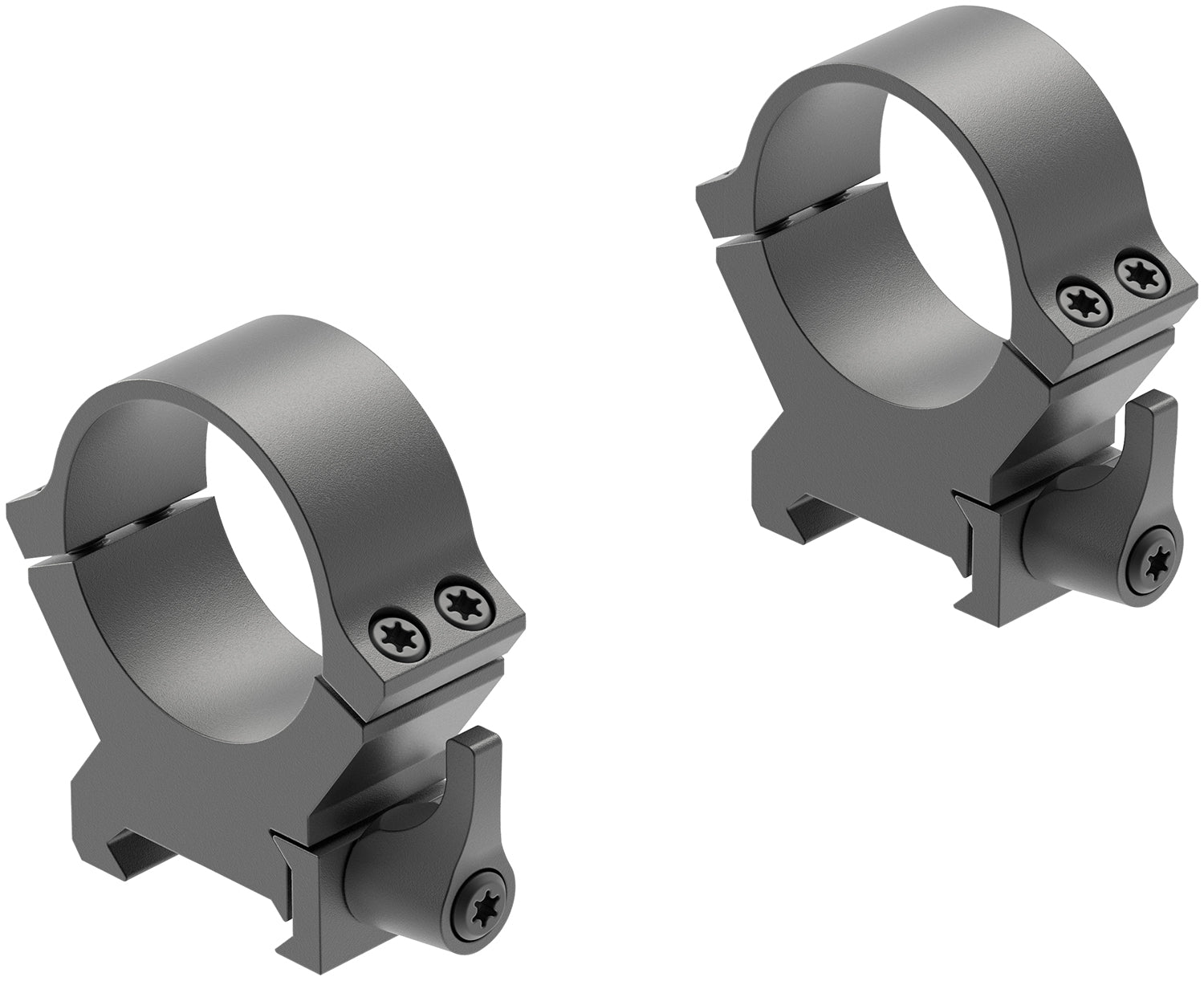 Leupold 174078 QRW2 Cross-Slot Quick Release 30mm High Matte Black Scope Ring Set