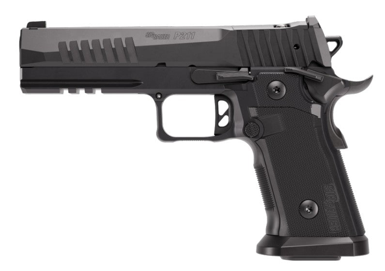 Sig Sauer 211F9GT5 P211 GT5 Full Size 9mm Luger 21+1 5" Black Barrel, Black Nitron Stainless Steel Optic Ready/Serrated Slide & Frame w/Beavertail & Picatinny Rail, G10 Grip Panels, SIGLOC-PRO Footpri