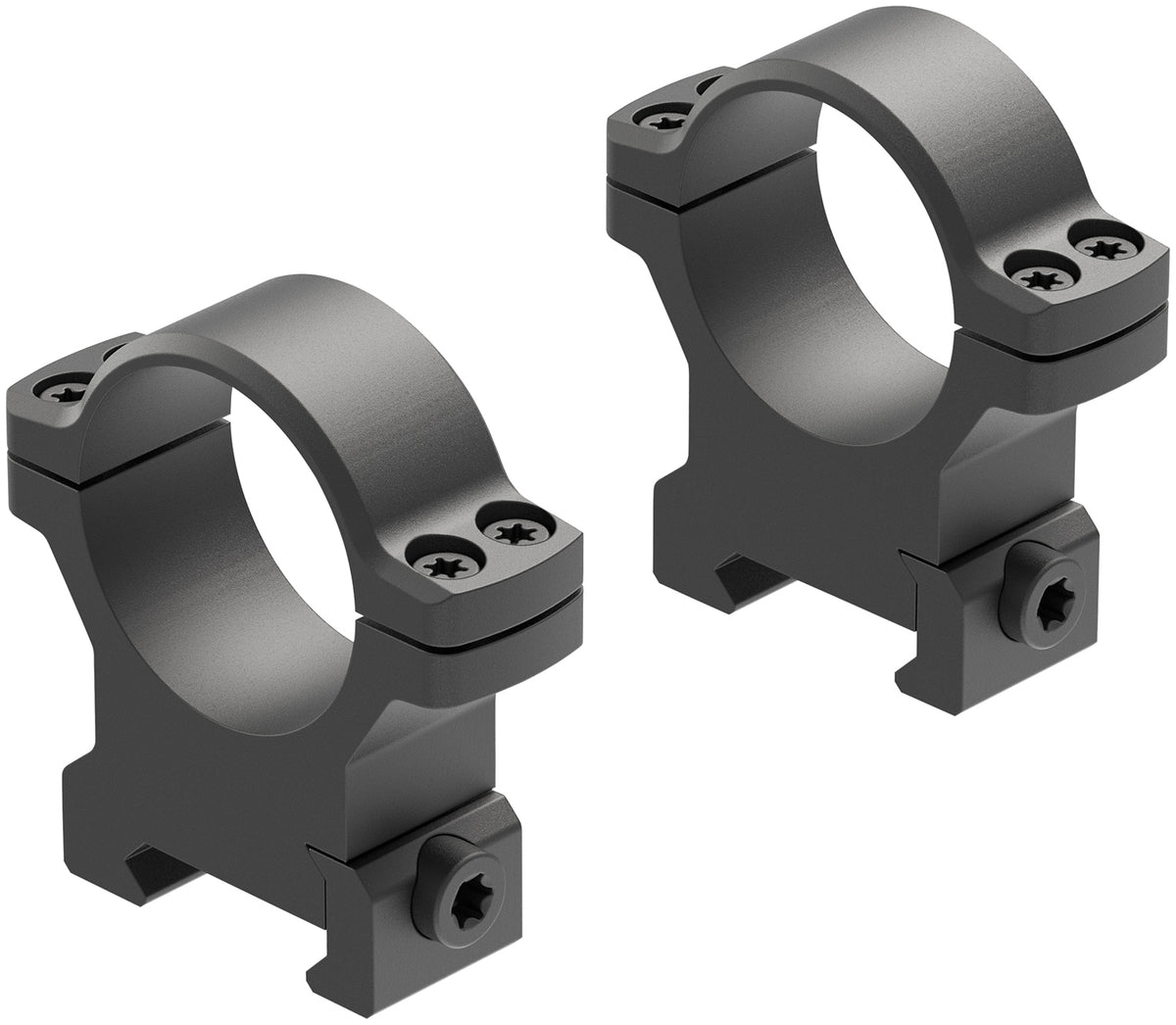 Leupold BackCountry Cross-Slot 30mm High Matte Black Scope Rings 175121