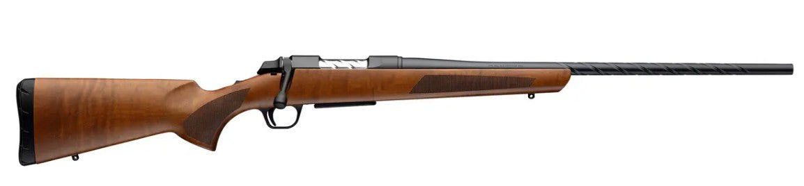 Browning 035848211 AB3 Pro Hunter Full Size 243 Win 5+1 22" Matte Blued Spiral Fluted Threaded Barrel, Matte Blued Steel Drilled & Tapped Receiver, AAA Dark Maple Fixed Stock