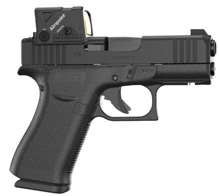 Glock UX4350B01FRMOS8A4 G43X MOS8 w/Aimpoint Slim Sub-Compact Frame 9mm Luger 10+1 3.41" Black GMB Barrel, Black Steel Serrated w/Optic Slide, Black Polymer Frame w/Accessory Rail, Aimpoint COA 3.5 MO