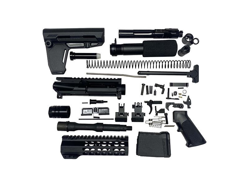 AR Pistol Build Kit 7.5" Barrel 7" HG Black by Bowden Tactical