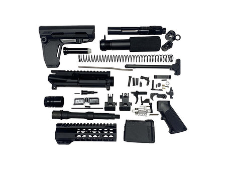 AR Pistol Build Kit 7.5" Barrel 7" HG Black by Bowden Tactical