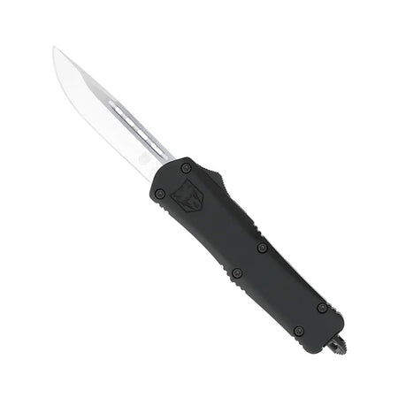 CobraTec Medium FS-3 OTF Knife D2 Steel Black Glass Breaker