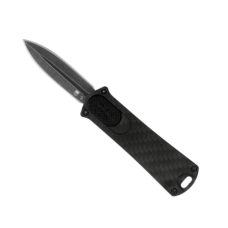 CobraTec 952 OTF Dagger Knife Carbon Fiber Handle Black
