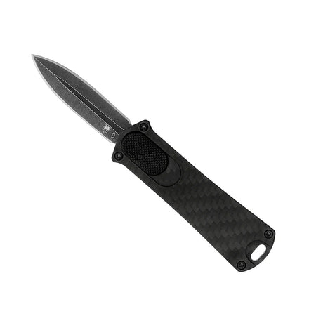 CobraTec 952 OTF Dagger Knife Carbon Fiber Handle Black