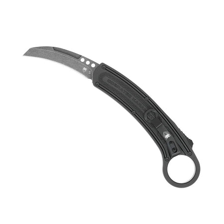 CobraTec Karambit OTF Knife Black Right Hand D2 Steel