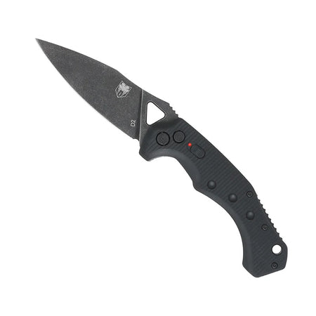 CobraTec Ryker Automatic Folding Knife D2 Steel G-10 Black 3.75"