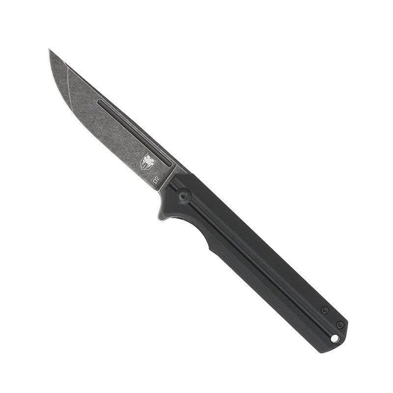 CobraTec Streamline G-10 Liner-Lock D2 Blade Folding Knife Black