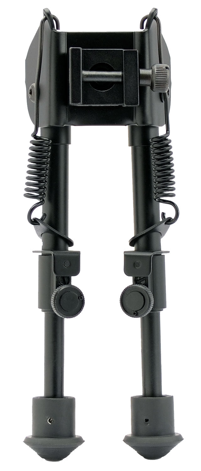 SME SMEBPSPR Black Anodized Aluminum Shooting Bipod, Spring-Loaded, 6"-9" Vertical Adjustment